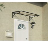 Palram – Canopia Marquesina para puerta Venus (135,5 x 88 x 35,5 cm, Transparente)