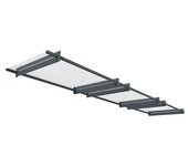 Palram – Canopia Marquesina para puerta Nancy (452 x 94 x 14 cm, Color de la estructura: Gris antracita)