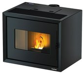FreePoint Estufa de pellets Modo (9,39 kW, Volumen de calefacción: 64,3 m³ - 225 m³, Negro)
