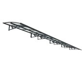 Palram – Canopia Marquesina para puerta Amsterdam (892 x 142 x 33 cm, Transparente)