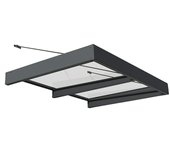 Palram – Canopia Marquesina para puerta Sophia XL (192 x 140 x 67 cm, Blanco opal)