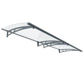 Palram – Canopia Marquesina para puerta Altair (302 x 91,5 x 17,5 cm, Transparente)