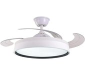 Led Hispania Ventilador de techo Ostro (Blanco, 106 cm, 35 W, Blanco cálido)