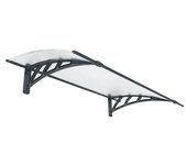 Palram – Canopia Marquesina para puerta Neo (136,5 x 85,5 x 30 cm, Transparente)