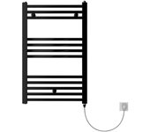 Rointe Radiador toallero eléctrico Elba CLV (An x Al: 55 x 77 cm, Negro) + Garantía BAUHAUS 5 años