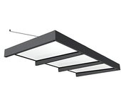 Palram – Canopia Marquesina para puerta Sophia XL (290 x 140 x 67 cm, Blanco opal)