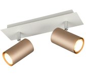 Trio Lighting Marley Regleta 2 luces (35 W, L x An x Al: 9 x 30 x 15 cm, Gris, Marrón, GU10)