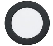 Eglo Fueva 6 Downlight empotrable LED redondo (6 W, Ø x Al: 11,7 x 3,1 cm, Negro, 2.700 K - 6.500 K, IP20)