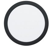 Eglo Fueva 6 Downlight empotrable LED redondo (12 W, Ø x Al: 21,6 x 3,1 cm, Negro, 2.700 K - 6.500 K, IP20)