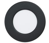 Eglo Fueva 6 Downlight empotrable LED redondo (3,5 W, Ø x Al: 8,6 x 3,1 cm, Negro, 2.700 K - 6.500 K, IP20)