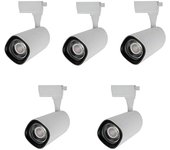 Led Hispania Foco LED para riel Nor (40 W, Blanco neutro, 5 ud., Blanco, 4.000 K)