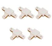 Led Hispania Conector en T monofásico (Blanco, L x An x Al: 7 x 3,5 x 10,5 cm, 5 ud.)