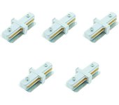 Led Hispania Conector monofásico (3,3 x 3,3 x 7,7 cm, Blanco, 5 ud.)