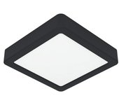 Eglo Fueva 6 Downlight LED empotrable (7 W, 15 x 15 x 2 cm, Negro, 2.700 K - 6.500 K, IP20)