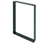 Rei Escuadra de pared recta (L x An x Al: 311 x 211 x 30 mm, Carga soportada: 30 kg, Negro)