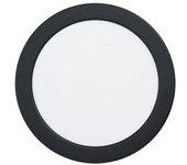 Eglo Fueva 6 Downlight empotrable LED redondo (10 W, Ø x Al: 16,6 x 3,1 cm, Negro, 2.700 K - 6.500 K, IP20)