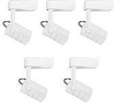 Led Hispania Foco para riel monofásico (Ø x Al: 5,5 x 13,5 cm, Blanco, 5 ud.)