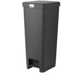 Brabantia Cubo con pedal StepUp (40 l, Plástico, Gris oscuro)