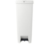 Brabantia Cubo con pedal StepUp (40 l, Plástico, Gris claro)