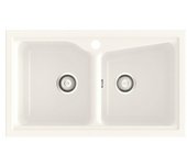Poalgi Fregadero encastrable City 322 (51 x 86 cm, Blanco)