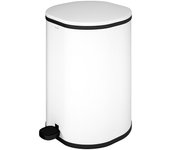 Cosmic Cubo de basura de baño Essentials (5 l, Metal, Blanco)