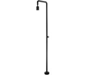 Imex Ducha de jardín Pool (235 cm, Acero inoxidable, Negro mate)