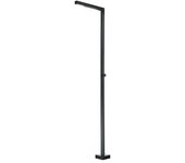 Imex Ducha de jardín Alabama (225 cm, Acero inoxidable, Negro mate)