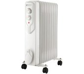 Voltomat HEATING Radiador de aceite (2.000 W, Habitaciones de hasta 20 m², Blanco) + Garantía BAUHAUS 5 años para equipos eléctricos y motorizados