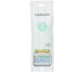 Brabantia Bolsas de basura Biodegradables (6 l, 10 ud., Verde)