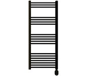 Rointe Radiador toallero eléctrico Elba Oval (An x Al: 50 x 121,5 cm, Negro) + Garantía BAUHAUS 5 años para equipos eléctricos y motorizados
