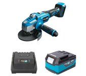 Koma Tools PRO Series Amoladora angular de batería (18 V, 1 batería, 4 Ah, Diámetro disco: 125 mm) + Garantía BAUHAUS 5 años para equipos...