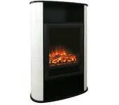Voltomat HEATING Chimenea eléctrica Estocolmo (Blanco/Negro, 1.500 W, 30 x 72,84 x 110 cm) + Garantía BAUHAUS 5 años para equipos eléctricos y...