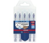 Bosch Professional Expert Set de brocas HEX-9 HardCeramic (5 ud., Diámetro de la broca: 6 mm)
