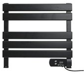 Purline Radiador toallero eléctrico NTW-08 (An x Al: 52 x 55 cm, 100 W, Negro, Compacto) + Garantía BAUHAUS 5 años