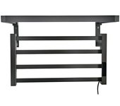 Purline Radiador toallero eléctrico NTW-09 (An x Al: 57 x 39 cm, 55 W, Negro) + Garantía BAUHAUS 5 años