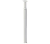 Rei Pata para muebles (Ø x Al: 6 x 11 cm, Acero, Blanco, Telescópica)