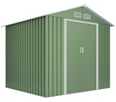 Hoggar Caseta para jardín Gotland (Medidas ext. (An x Pr): 261 x 202 cm, Verde, Acero, Área: 5,27 m²)