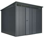 Hoggar Caseta para jardín Allister (Medidas ext. (An x Pr): 237 x 226 cm, Antracita, Metal, Área: 5,5 m²)