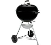 Weber Barbacoa redonda con tapa Original Kettle E-5710 (Diámetro de la superficie de la parrilla: 54 cm, Negro/Plateado)