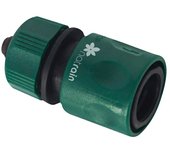 Conector rápido manguera stop (15 mm, Con bloqueo de agua)