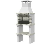 Collippo Vagos Barbacoa de obra (Superficie parrilla: 55 x 35 cm, Gris)
