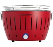 LotusGrill Barbacoa de carbón (Diámetro de la superficie de la parrilla: 34 cm, Rojo fuego)