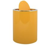 MSV Cubo de basura de baño Kamaka (6 l, Plástico, Amarillo azafrán)