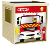 Soulet Caseta infantil Bombero (L x An x Al: 124 x 125 x 132 cm, Madera)