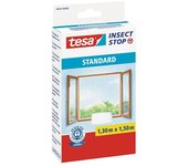 Tesa Insect Stop Mosquitera para ventana Standard (An x Al: 130 x 150 cm, Montaje de la mosquitera: Enganche, Color red: Antracita)