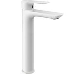 IO Cassio Grifo de lavabo alto (Blanco/Cromo)