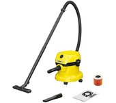 Kärcher Aspirador en seco y húmedo eléctrico WD 2 Plus (1.000 W, Volumen de recipiente: 12 l) + Garantía BAUHAUS 5 años para equipos eléctricos y...