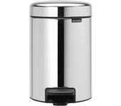 Papelera baño newicon gris 3l