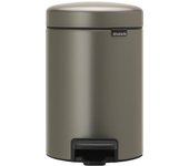 Papelera baño newicon marrón 3l