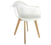Silla butaca Mobilier Design (Blanco, 1 pzs.)